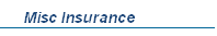 Misc Insurance